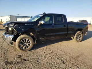 2020 Chevrolet Silverado 1500 LT with VIN 1GCRYDED3LZ135203, listed as a Copart auction lot 48203185 with 50,589 mi miles and Salvage Title. Bid and sale history available at carsss.com. Image 1.