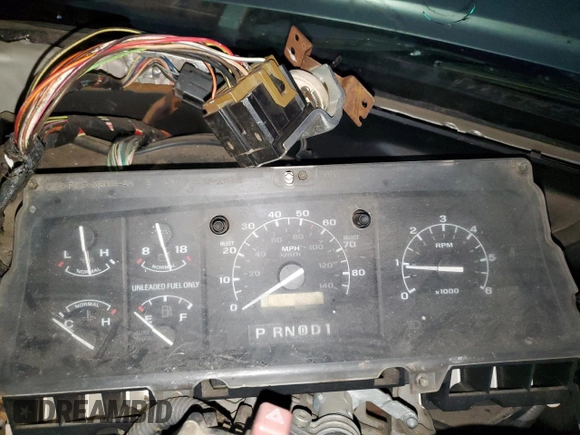 1993 Ford F-150 with VIN 1FTEX15NXPKA17401, listed as a Copart auction lot 80912024 with 0 mi miles and Salvage Title. Bid and sale history available at carsss.com. Image 9.