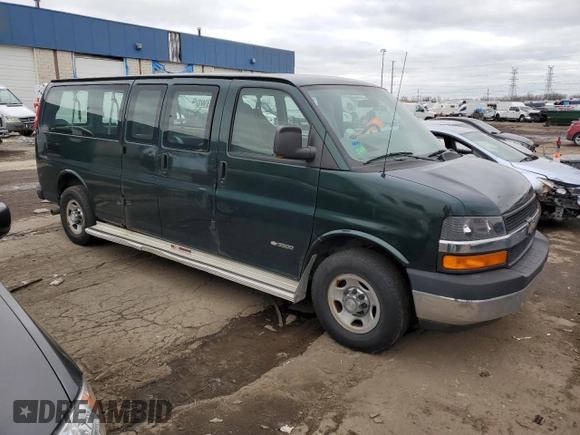 2006 Chevrolet Express Passenger with VIN 1GAHG39U161249733, listed as a Copart auction lot 41875405 with 169,037 mi miles and Clean title. Bid and sale history available at DreamBid. Image 4.