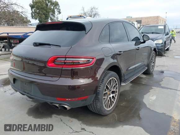 2015 Porsche Macan S with VIN WP1AB2A51FLB66506, listed as a IAAI auction lot 41735847 with 91,690 mi miles. Bid and sale history available at carsss.com. Image 4.