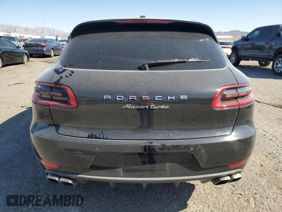 2015 Porsche Macan Turbo with VIN WP1AF2A5XFLB92557, listed as a Copart auction lot 54129055 with 113,058 mi miles and Salvage title. Bid and sale history available at DreamBid. Image 6.
