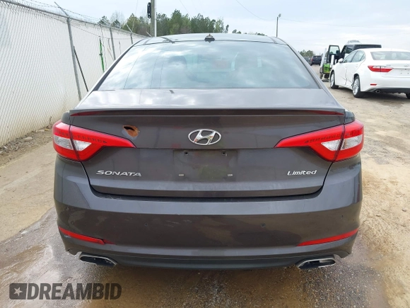 2015 Hyundai Sonata Limited with VIN 5NPE34AF4FH037765, listed as a IAAI auction lot 41887280 with 235,024 mi miles and . Bid and sale history available at carsss.com. Image 17.