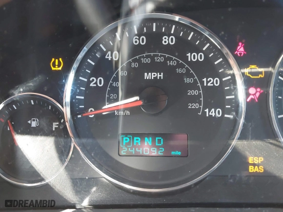 2007 Jeep Grand Cherokee Laredo with VIN 1J8GR48K37C525797, listed as a IAAI auction lot 41929118 with 244,092 mi miles. Bid and sale history available at carsss.com. Image 12.
