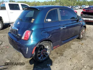 2015 FIAT 500 Turbo with VIN 3C3CFFHH3FT500548, listed as a Copart auction lot 81249704 with 128,388 mi miles and Salvage Title. Bid and sale history available at carsss.com. Image 3.