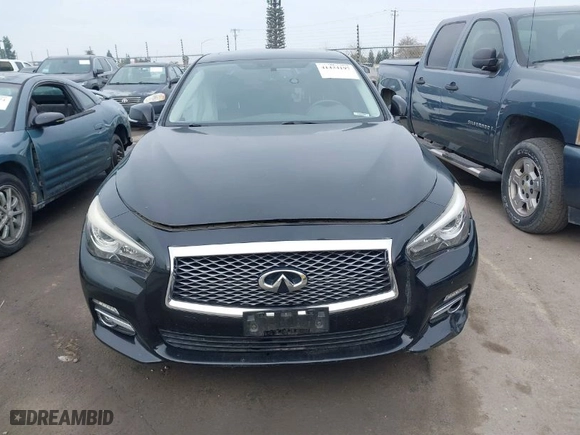 2017 Infiniti Q50 3.0t Signature Edition with VIN JN1EV7AP7HM741104, listed as a IAAI auction lot 41434197 with NaN miles. Bid and sale history available at carsss.com. Image 13.