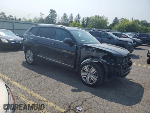 2019 Volkswagen Atlas SEL with VIN 1V2MR2CA0KC597934, listed as a Copart auction lot 59352205 with 50,659 mi miles and Salvage title. Bid and sale history available at DreamBid. Image 4.