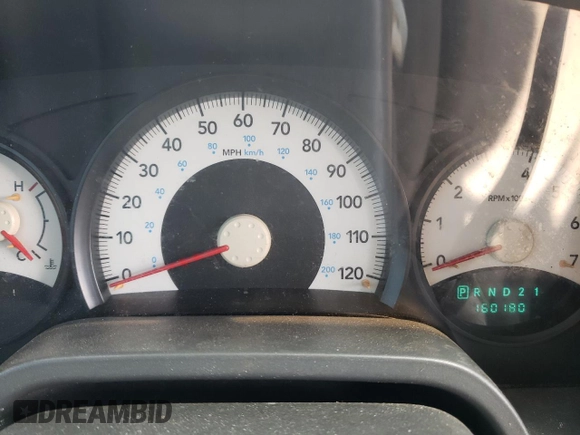 2007 Dodge Dakota ST with VIN 1D7HE22K67S117844, listed as a Copart auction lot 54493505 with 160,180 mi miles and Clean Title. Bid and sale history available at DreamBid. Image 9.