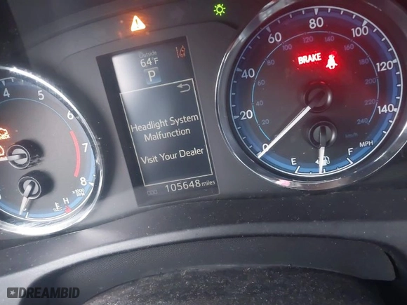 2019 Toyota Corolla L with VIN 5YFBURHE3KP927911, listed as a IAAI auction lot 41190817 with 105,648 mi miles. Bid and sale history available at carsss.com. Image 7.