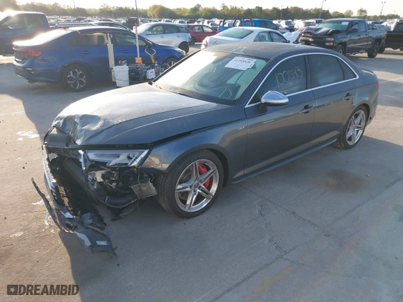2018 Audi S4 Premium Plus with VIN WAUB4AF45JA128515, listed as a IAAI auction lot 41795528 with 100,593 mi miles. Bid and sale history available at carsss.com. Image 17.