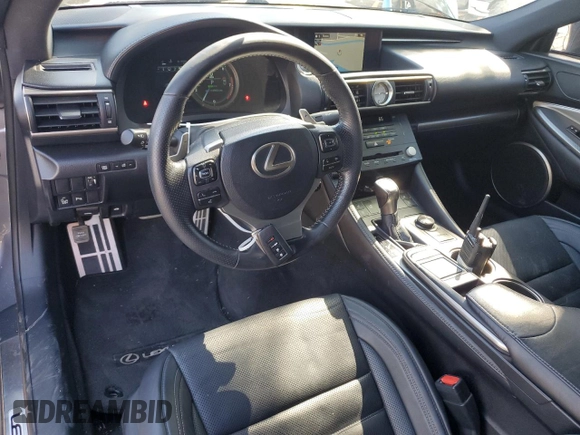 2017 Lexus RC 350 with VIN JTHSE5BC5H5008414, listed as a Copart auction lot 53828685 with 110,943 mi miles and Salvage title. Bid and sale history available at DreamBid. Image 8.