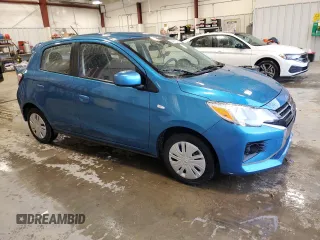 2023 Mitsubishi Mirage ES with VIN ML32AUHJ4PH001693, listed as a Copart auction lot 54313325 with 40,622 mi miles and Salvage title. Bid and sale history available at DreamBid. Image 4.
