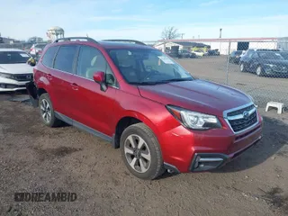 2018 Subaru Forester Limited with VIN JF2SJARC3JH485540, listed as a IAAI auction lot 41304335 with 40,496 mi miles. Bid and sale history available at carsss.com. Image 1.