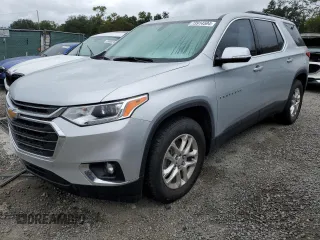 2020 Chevrolet Traverse LT Cloth with VIN 1GNERGKW6LJ129954, listed as a Copart auction lot 76847314 with Not Provided miles and Non Repairable. Bid and sale history available at carsss.com. Image 1.
