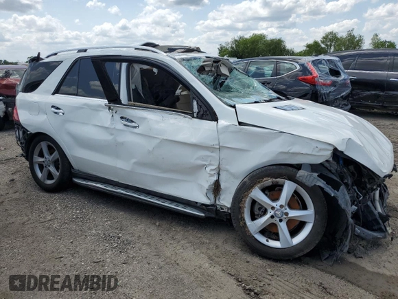 2016 Mercedes-Benz GLE 350 with VIN 4JGDA5HB2GA708963, listed as a Copart auction lot 56435635 with 112,209 mi miles and Salvage title. Bid and sale history available at DreamBid. Image 4.