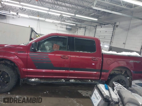 2019 Ford F-150 XL with VIN 1FTEW1EP4KFC74737, listed as a IAAI auction lot 41372054 with 76,916 mi miles and . Bid and sale history available at DreamBid. Image 15.