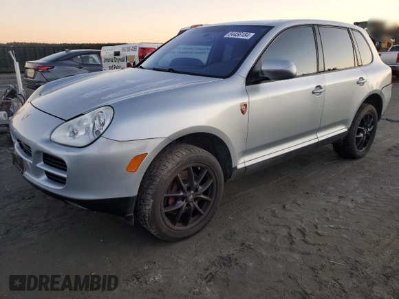 2004 Porsche Cayenne S with VIN WP1AB29P54LA69022, listed as a Copart auction lot 84456184 with 215,112 mi miles and Salvage Title. Bid and sale history available at carsss.com. Image 1.