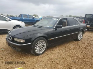2000 BMW 7 Series 740iA with VIN WBAGG8342YDN79307, listed as a Copart auction lot 80962694 with 166,520 mi miles and Clean Title. Bid and sale history available at carsss.com. Image 1.