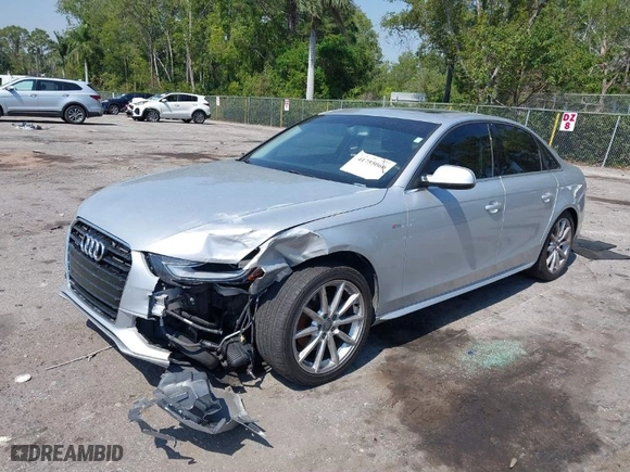 2014 Audi A4 Premium Plus with VIN WAUFFAFL3EN026289, listed as a IAAI auction lot 41755066 with 134,588 mi miles. Bid and sale history available at carsss.com. Image 2.