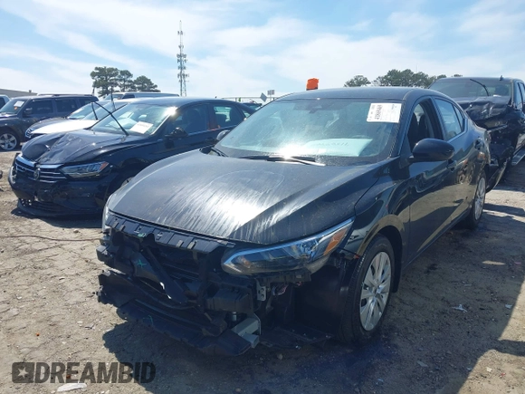 2024 Nissan Sentra S with VIN 3N1AB8BV1RY319418, listed as a IAAI auction lot 41869469 with 22,090 mi miles. Bid and sale history available at carsss.com. Image 2.