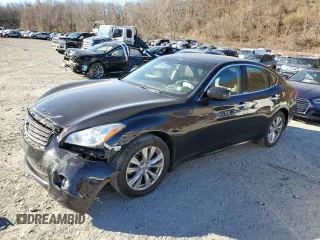 2011 Infiniti M37 with VIN JN1BY1AR8BM373693, listed as a Copart auction lot 80123764 with 92,075 mi miles and Salvage Title. Bid and sale history available at carsss.com. Image 1.