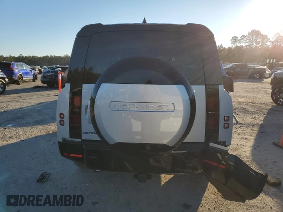 2024 Land Rover Defender X-Dynamic SE with VIN SALE2FEU5R2287683, listed as a Copart auction lot 81938634 with 5,388 mi miles and Salvage title. Bid and sale history available at DreamBid. Image 6.