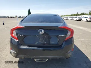 2019 Honda Civic Sport with VIN 19XFC2F88KE209376, listed as a Copart auction lot 58844515 with 82,057 mi miles and Clean title. Bid and sale history available at DreamBid. Image 6.