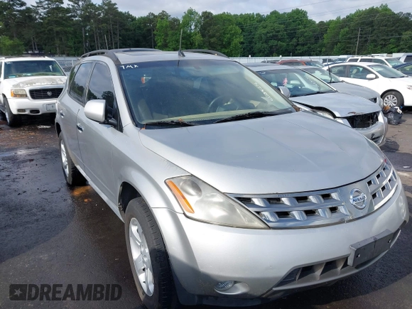 2005 Nissan Murano SL z VIN JN8AZ08T05W331887, wystawiony jako IAAI lot #42284272 z przebiegiem 176 788 mil mil oraz . Historia ofert i sprzedaży dostępna na DreamBid. Obrazek 1.