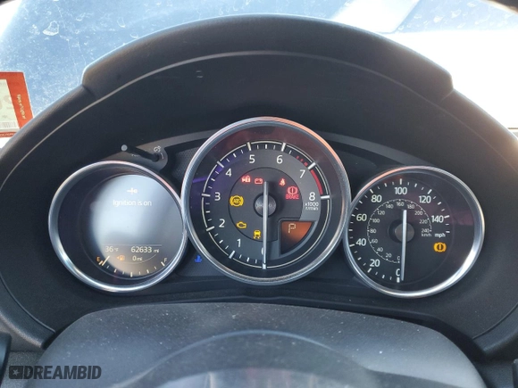 2018 Mazda MX-5 Miata RF Grand Touring with VIN JM1NDAM7XJ0204930, listed as a Copart auction lot 41574235 with 62,633 mi miles and Salvage Title. Bid and sale history available at carsss.com. Image 9.