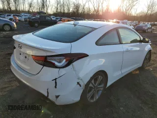 2014 Hyundai Elantra Coupe with VIN KMHDH6AH3EU025665, listed as a Copart auction lot 84617794 with 112,994 mi miles and Salvage Title. Bid and sale history available at carsss.com. Image 3.