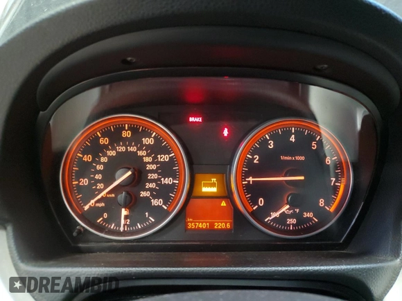 2007 BMW 3 Series 335xi with VIN WBAVD53507AV14172, listed as a Copart auction lot 78853774 with 357,401 mi miles and Salvage Title. Bid and sale history available at carsss.com. Image 9.