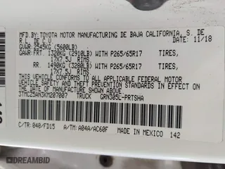 2019 Toyota Tacoma 4WD SR with VIN 3TMCZ5AN3KM207007, listed as a IAAI auction lot 41755529 with 43,203 mi miles. Bid and sale history available at carsss.com. Image 9.