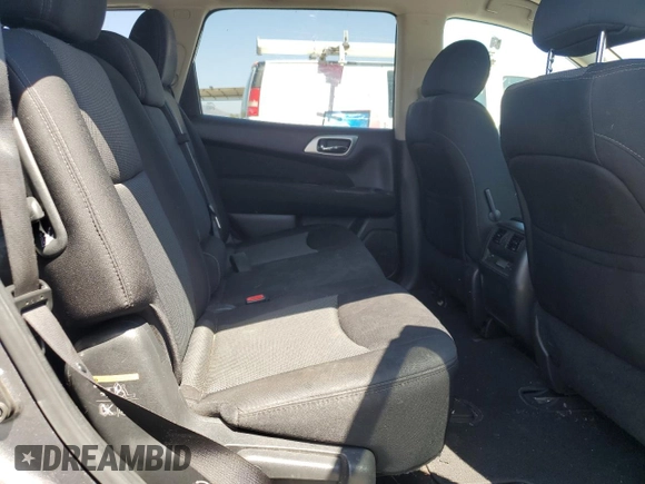 2017 Nissan Pathfinder SL with VIN 5N1DR2MM4HC654523, listed as a Copart auction lot 57589525 with 116,626 mi miles and Salvage title. Bid and sale history available at DreamBid. Image 11.