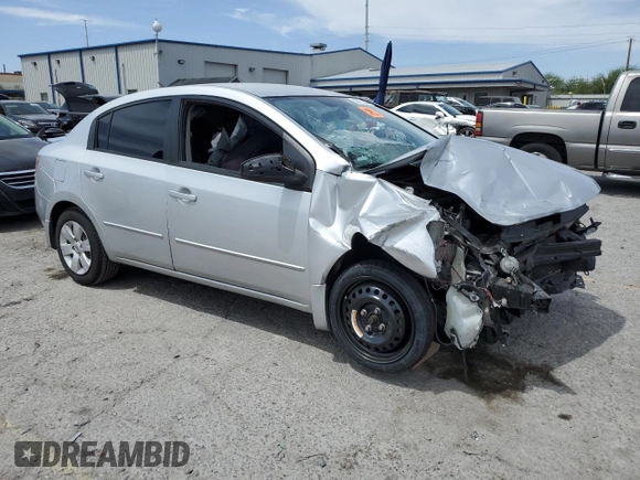 2012 Nissan Sentra S with VIN 3N1AB6AP5CL772873, listed as a Copart auction lot 58521585 with Not provided miles and Salvage title. Bid and sale history available at DreamBid. Image 4.