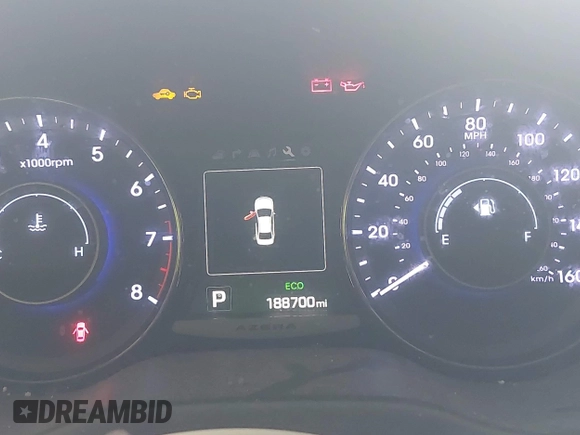 2016 Hyundai Azera Limited with VIN KMHFH4JGXGA508661, listed as a IAAI auction lot 42522492 with 188,700 mi miles and . Bid and sale history available at DreamBid. Image 7.