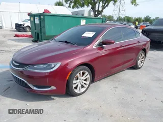2015 Chrysler 200 Limited with VIN 1C3CCCAB8FN528097, listed as a IAAI auction lot 41884170 with 45,469 mi miles. Bid and sale history available at carsss.com. Image 2.