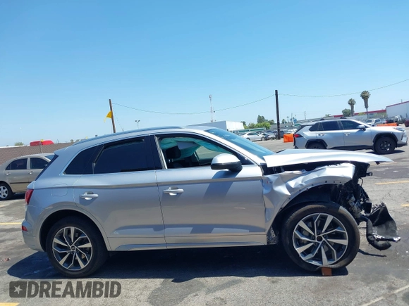 2022 Audi Q5 S line Premium Plus with VIN WA1EAAFY2N2056520, listed as a IAAI auction lot 42531917 with Not provided miles and . Bid and sale history available at DreamBid. Image 13.