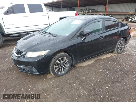 2015 Honda Civic EX with VIN 19XFB2F80FE044058, listed as a IAAI auction lot 42108396 with 134,515 mi miles and . Bid and sale history available at carsss.com. Image 2.