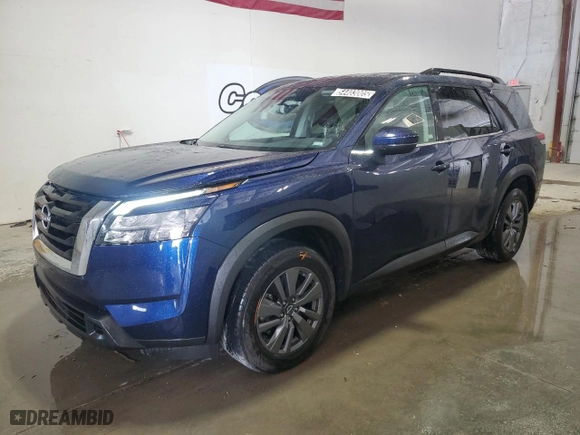 2024 Nissan Pathfinder SV with VIN 5N1DR3BA2RC283684, listed as a Copart auction lot 54403005 with 25,647 mi miles and Clean Title. Bid and sale history available at carsss.com. Image 1.