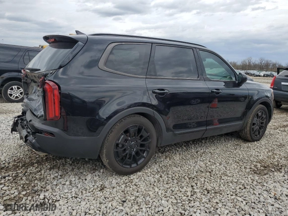 2021 Kia Telluride EX with VIN 5XYP3DHC2MG192565, listed as a Copart auction lot 50378755 with 50,601 mi miles and Salvage Title. Bid and sale history available at carsss.com. Image 3.