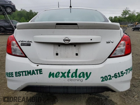 2016 Nissan Versa SV with VIN 3N1CN7AP7GL913177, listed as a Copart auction lot 56228855 with 202,930 mi miles and Clean Title. Bid and sale history available at DreamBid. Image 6.