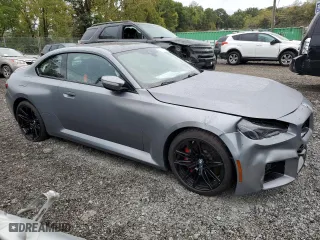 2024 BMW M2 with VIN 3MF13DM05R8E66472, listed as a Copart auction lot 72720884 with 102 mi miles and Salvage Title. Bid and sale history available at carsss.com. Image 4.