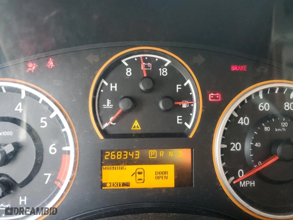 2008 Nissan Titan XE with VIN 1N6BA07D08N332093, listed as a Copart auction lot 82203564 with 268,343 mi miles and Salvage Title. Bid and sale history available at carsss.com. Image 9.