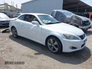 2010 Lexus IS 350 C with VIN JTHFE2C24A2501630, listed as a IAAI auction lot 42047403 with 90,754 mi miles and . Bid and sale history available at DreamBid. Image 1.