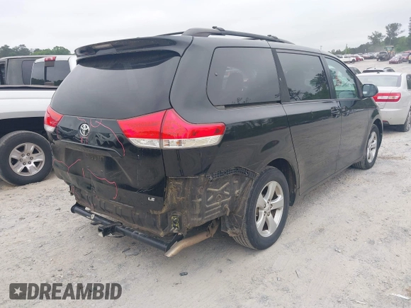 2012 Toyota Sienna LE AAS with VIN 5TDKK3DC4CS250643, listed as a IAAI auction lot 42151241 with 166,176 mi miles and . Bid and sale history available at DreamBid. Image 4.