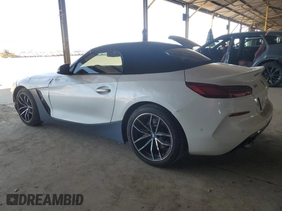 2021 BMW Z4 sDrive30i with VIN WBAHF3C01MWX24942, listed as a Copart auction lot 52702484 with 29,470 mi miles. Bid and sale history available at carsss.com. Image 2.