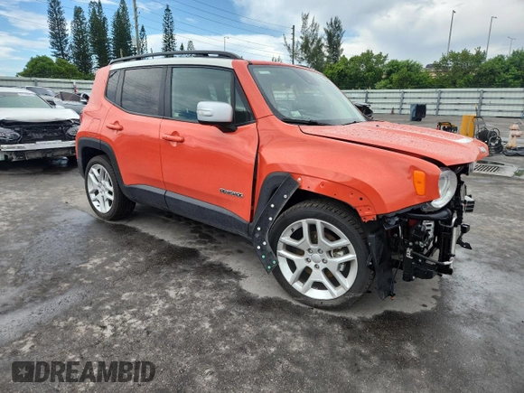 2021 Jeep Renegade Latitude with VIN ZACNJCBB2MPM82566, listed as a Copart auction lot 61847525 with 28,741 mi miles and Salvage title. Bid and sale history available at DreamBid. Image 4.