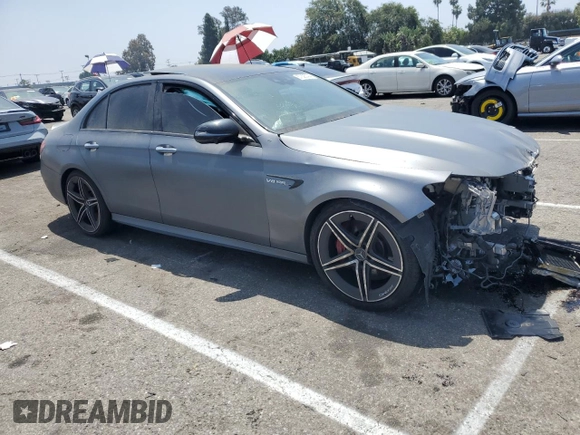 2021 Mercedes-Benz E 63 S AMG with VIN W1KZF8KB4MA957269, listed as a Copart auction lot 57325794 with 37,437 mi miles and Salvage title. Bid and sale history available at DreamBid. Image 4.