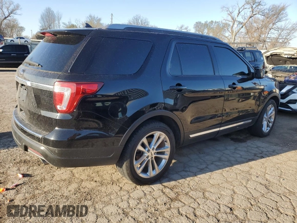 2018 Ford Explorer XLT with VIN 1FM5K7D89JGA79956, listed as a Copart auction lot 49979375 with Not provided miles and Salvage title. Bid and sale history available at DreamBid. Image 3.