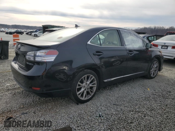 2010 Lexus HS 250h with VIN JTHBB1BA8A2022203, listed as a Copart auction lot 89146075 with 220,816 mi miles and Salvage Title. Bid and sale history available at DreamBid. Image 3.
