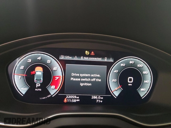 2021 Audi Q5 Premium Plus with VIN WA1BAAFY2M2085632, listed as a Copart auction lot 59836805 with 22,059 mi miles and Salvage title. Bid and sale history available at DreamBid. Image 9.